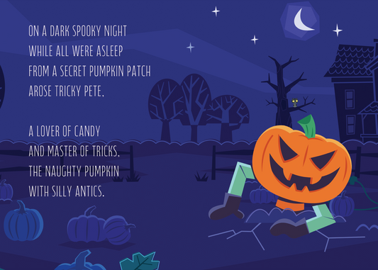 Tricky Pete Children's Halloween Book - Hardcover